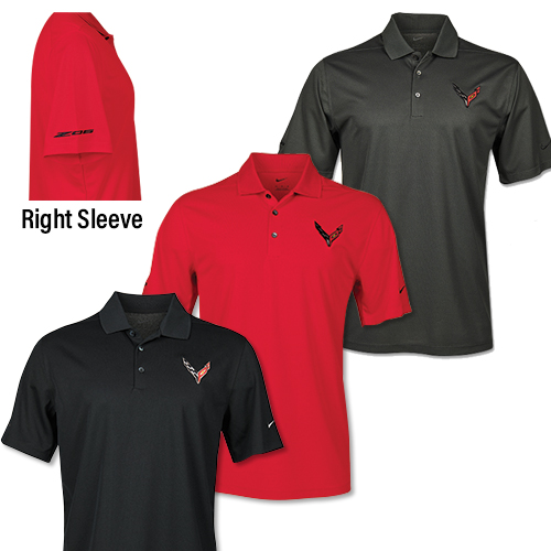 C8 Corvette, MEN’S Next Generation 2023 Z06 Corvette NIKE DRI-FIT POLO