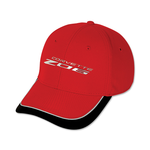 C8 Corvette Z06 LIQUID METAL Cap, Hat, Red