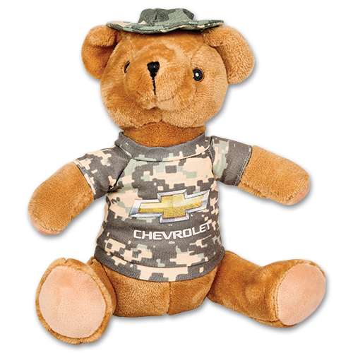 Gold Bowtie 10: Digital Camo Teddy Bear