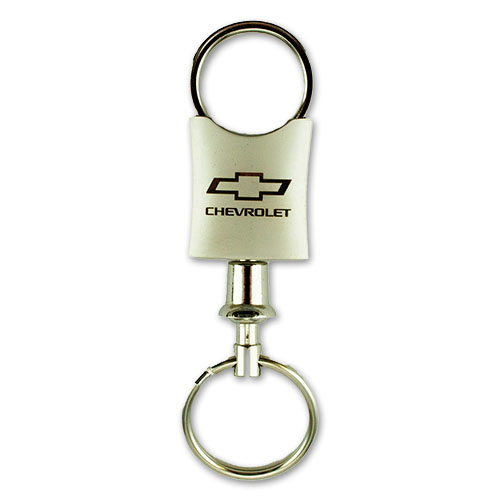 Bowtie Chevrolet Curved Ring Pull-A-Part Key Tag