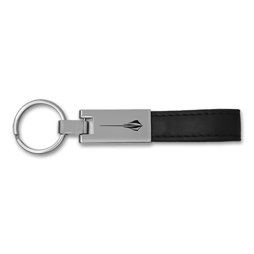 Corvette Stingray Leather Loop Strap Key Tag