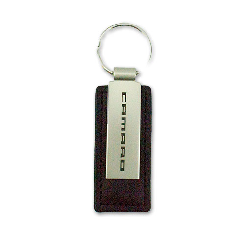 Camaro Metal/Leather Key Tag