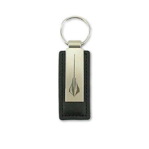 C8 Corvette Stingray Metal Leather Key Ring