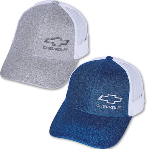Bowtie Chevrolet Glitter Bomb Trucker Cap