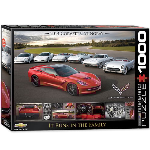 C7 Corvette, RUNS IN THE FAMILY 1000 Piece  Puzzle