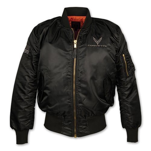 C8 Corvette, Mens Next Generation 2020  FLAG FLIGHT JACKET