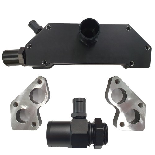 Davies, Craig Standard to Remote Water Pump Adapter - LS Series EWP - Aluminum