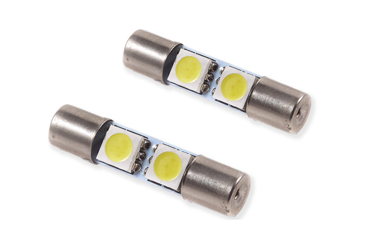 28mm SMF2 LED Bulb Warm White Pair Diode Dynamics