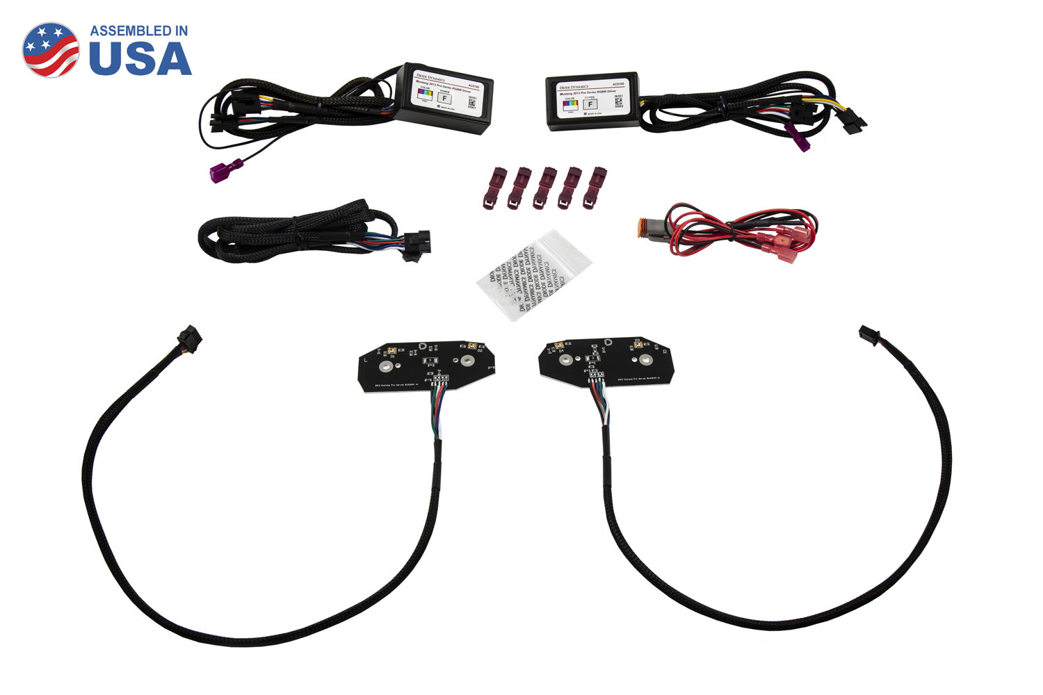 Mustang RGBW DRL LED Boards 13-14 Ford Mustang RGBW DRL LED Boards Diode Dynamic
