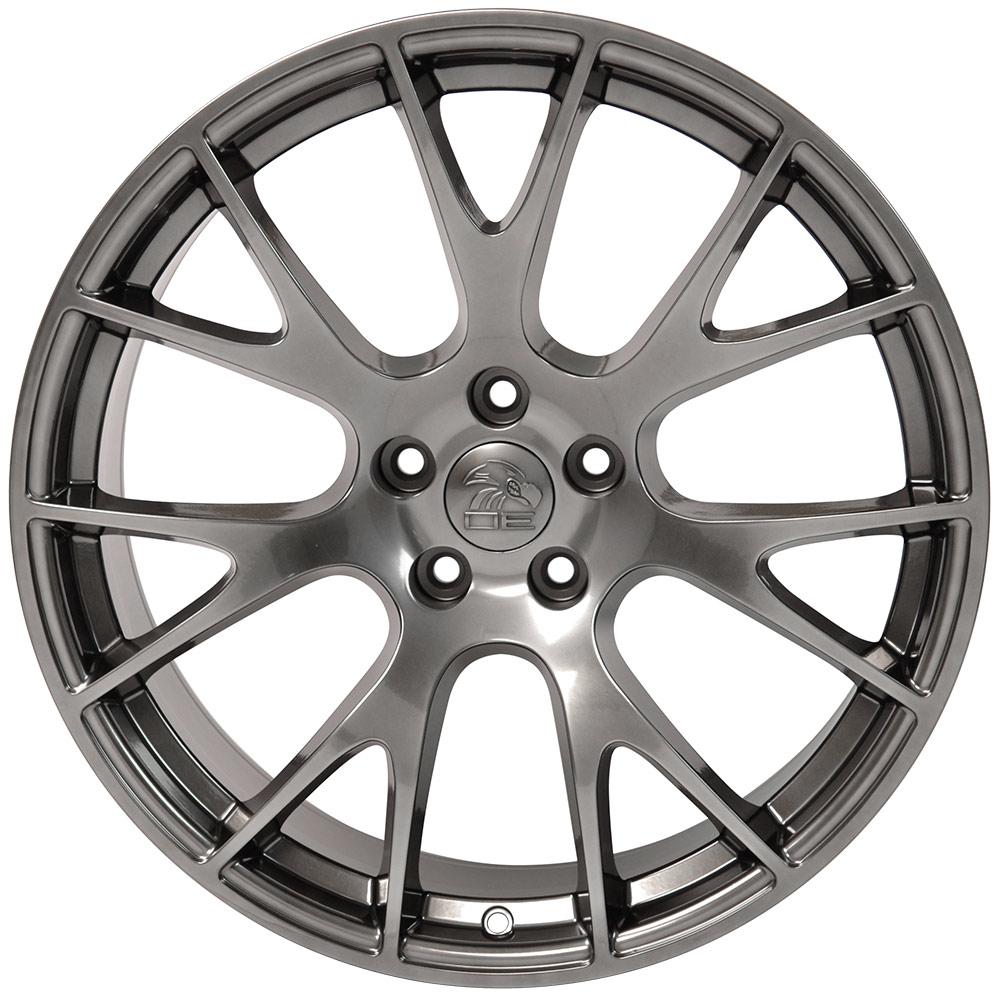 22" fits Dodge,  Hellcat Style Replica Wheel,  Hyper 22x9