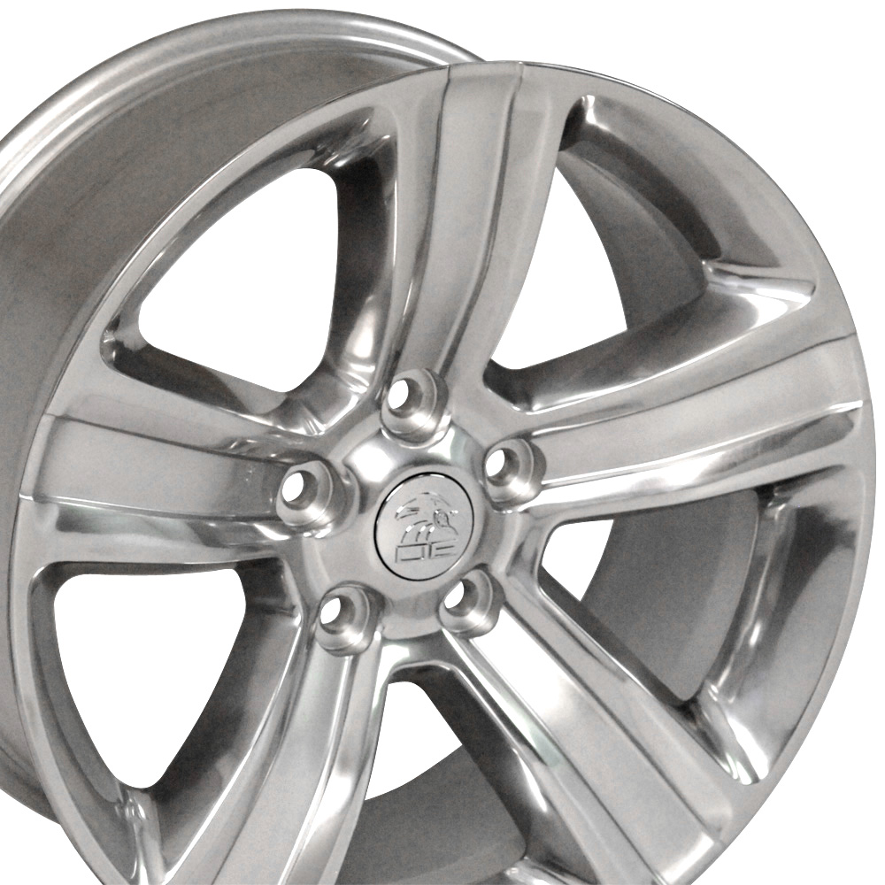 20" Fits Dodge,  Ram 1500 Style Replica Wheel,  Polished w/ Silver Inlay 20x9