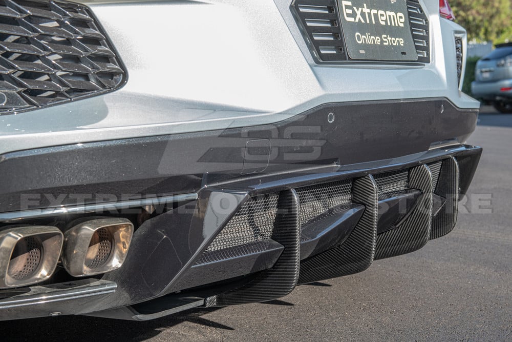 20-25+ C8 Corvette Diffuser Fins Carbon Fiber, EOS