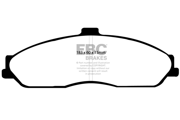 1997-2004 Chevrolet C5 Corvette, 5.7L, V8, Ultimax OEM Plus FRONT Disc Brake Pad Set FMSI D731, UD731