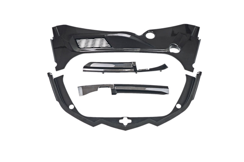 2020-27 C8 Corvette All Models CCS Carbon Fiber Frunk Surround, 4pc kit