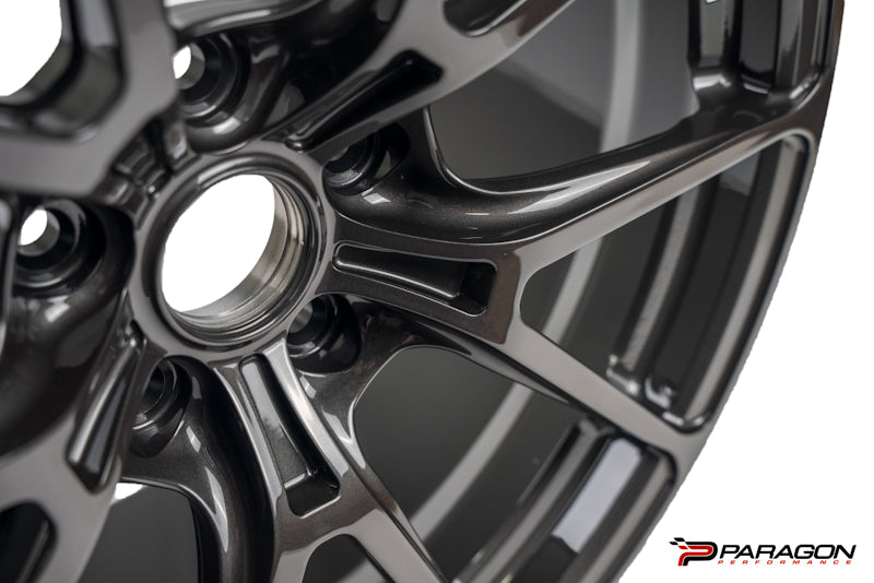 C8 Corvette Stingray Titan 7 T-P5 18x10.5 19x12 Wheels + Lugs & Caps