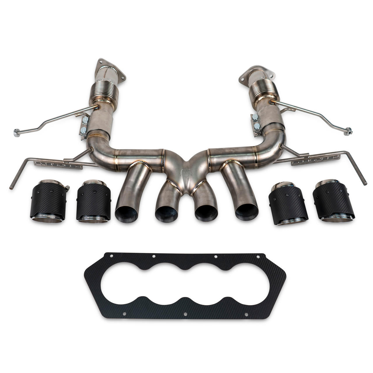Corvette C8 Z06 Titanium Supersport X-Pipe Exhaust 2023+, OEM Tips