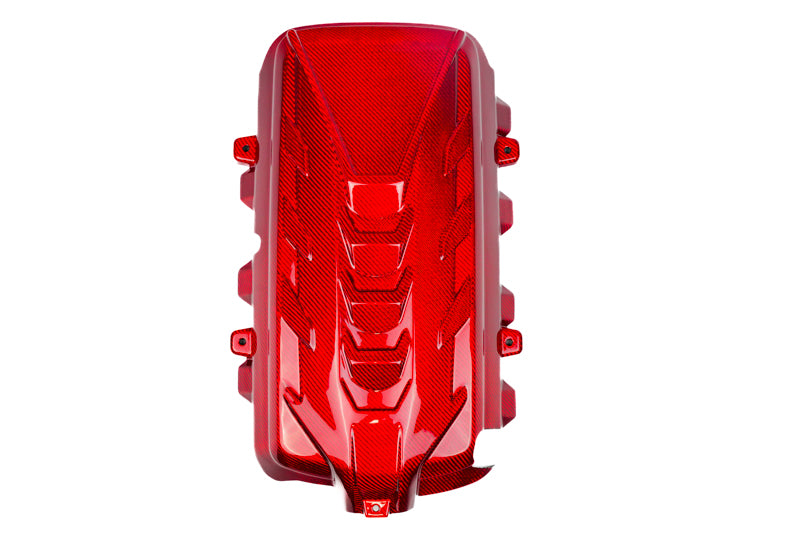 2020-27 C8 Corvette Stingray/E-Ray Paragon Red Carbon Fiber Engine Cover