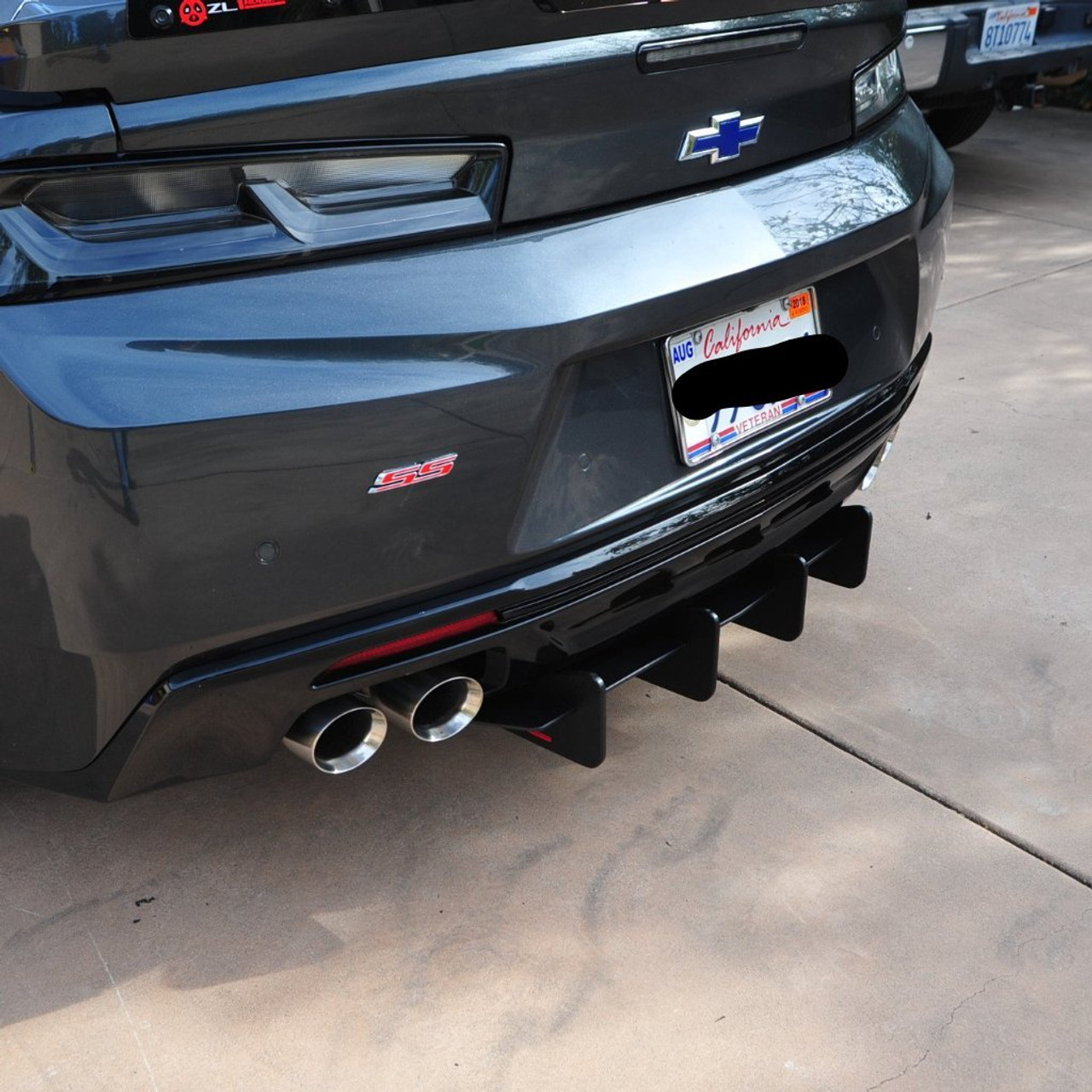 16-18 Camaro SS/ZL1 Quad Tip Exhaust, Rear Diffuser, w/Muffler Delete