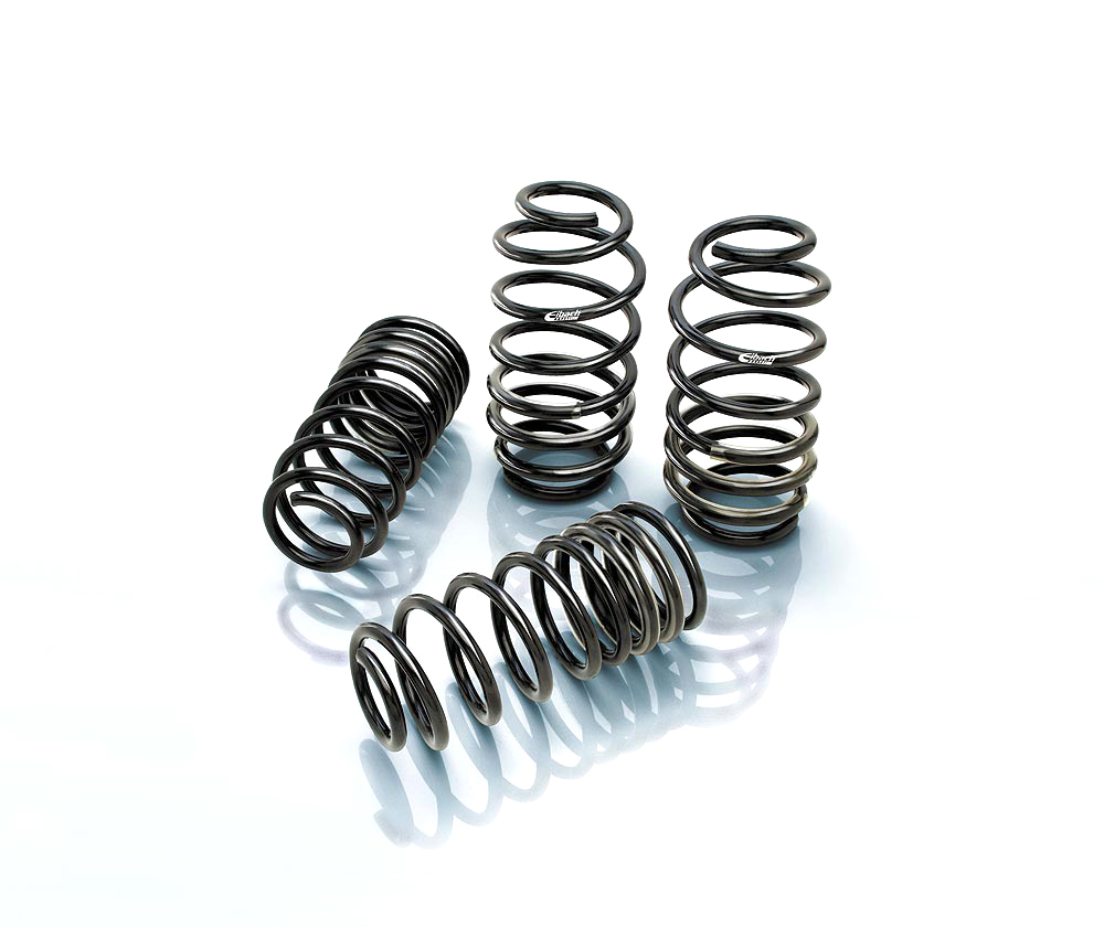 Eibach Springs Suspension Spring Kit, Pro-Kit, Lowering, 4 Coil Springs, Black Powder Coat, Ford Mustang 1979-2004, Kit