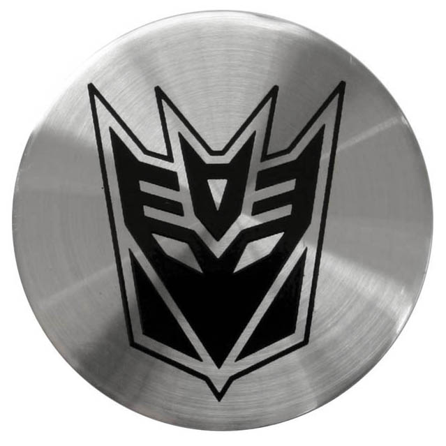 Oil Cap Emblem Round 37.5mm Transformers Decepticon, Corvette, Camaro