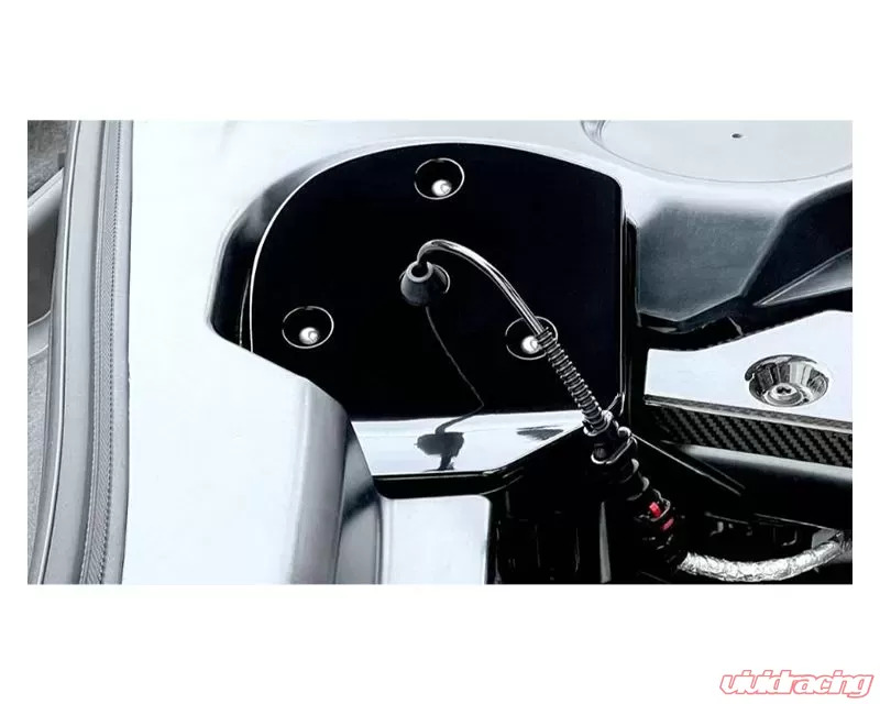 Evans Motorsport Performance Rear Strut Tower Covers Standard Glossy Black Chevrolet Corvette C8 2020-2023