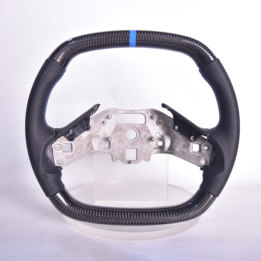 EOS C8 Corvette Carbon Fiber Steering Wheel Black - W / O - ST-C8-20UP-019