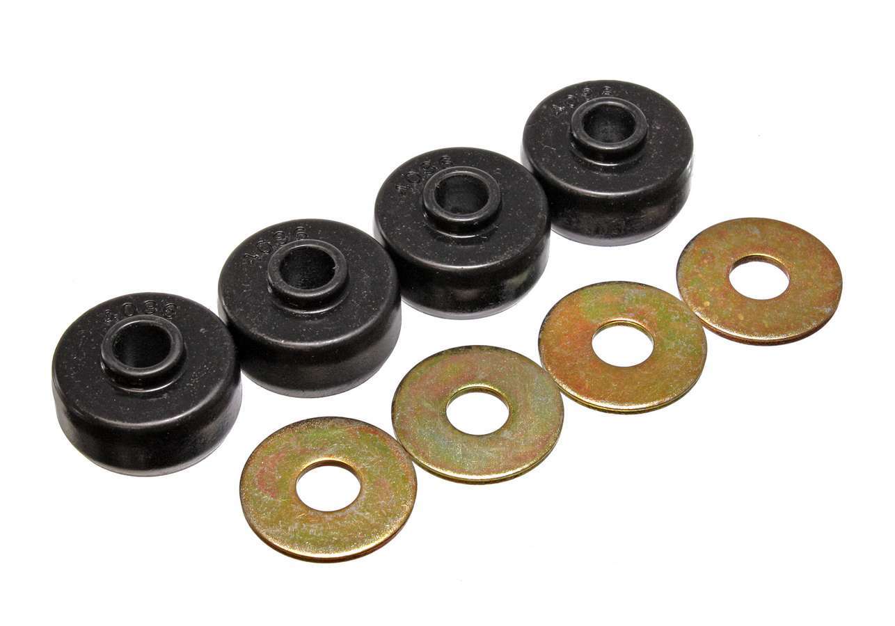 Energy Suspension, 84-96 Corvette Rear Spring Bushing Set Black