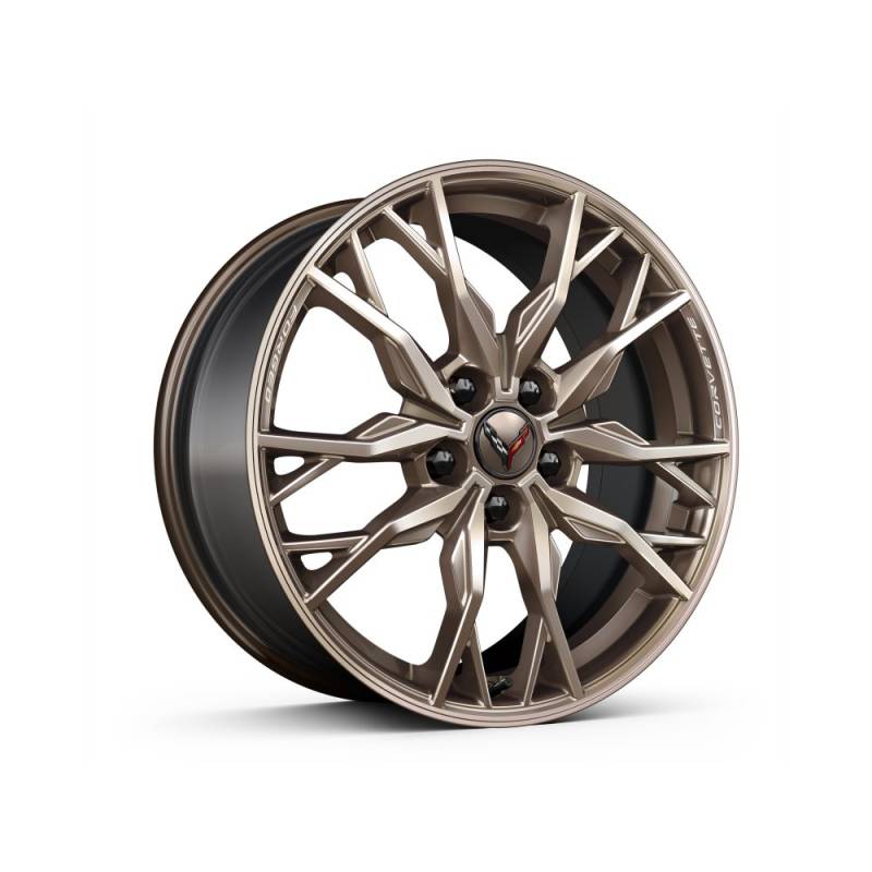 C8 Corvette 20x11-Inch Aluminum Multi-Spoke Rear Wheel in Tech Bronze