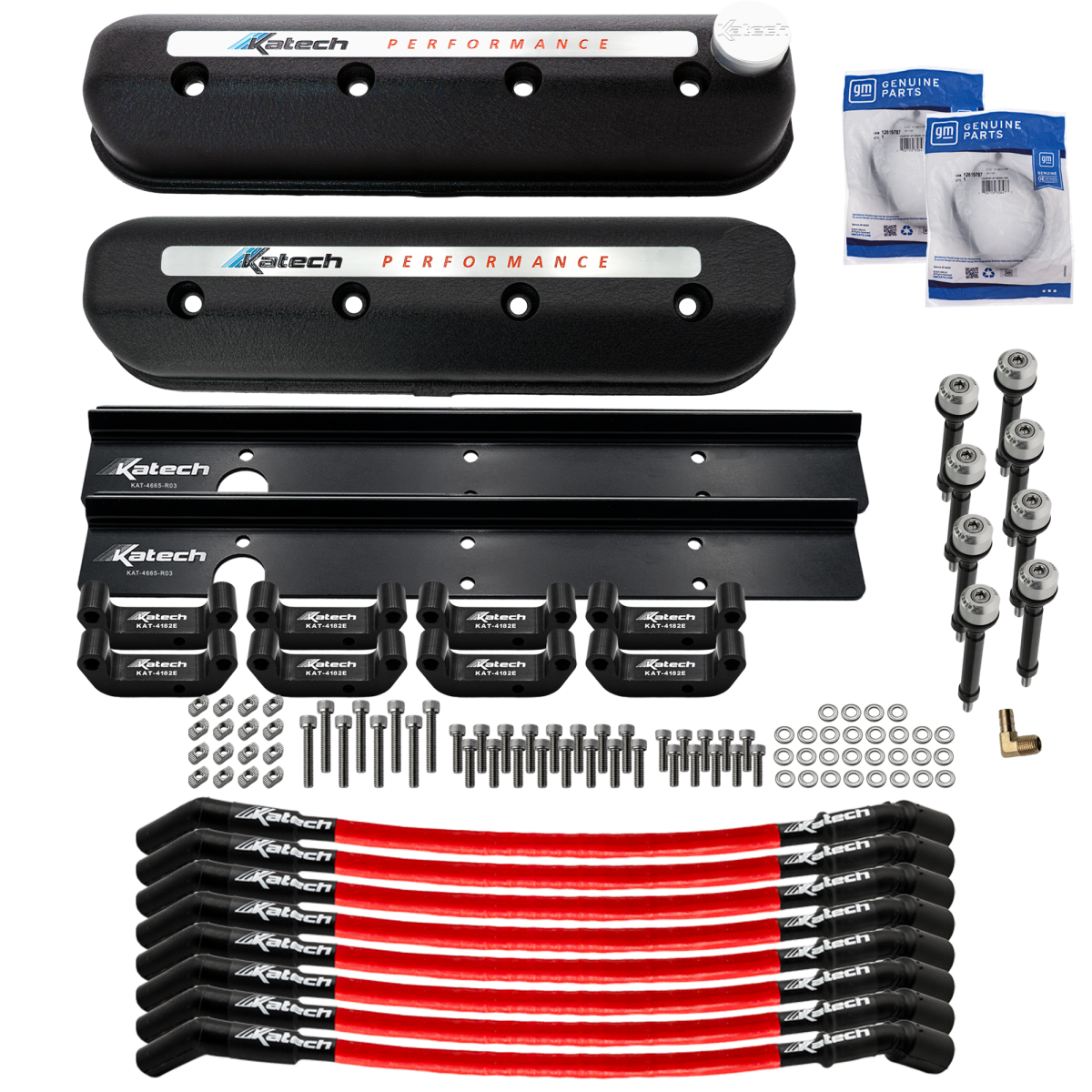 Katech Gen III & IV Wet Sump LS Valve Cover & Coil Relocation Package