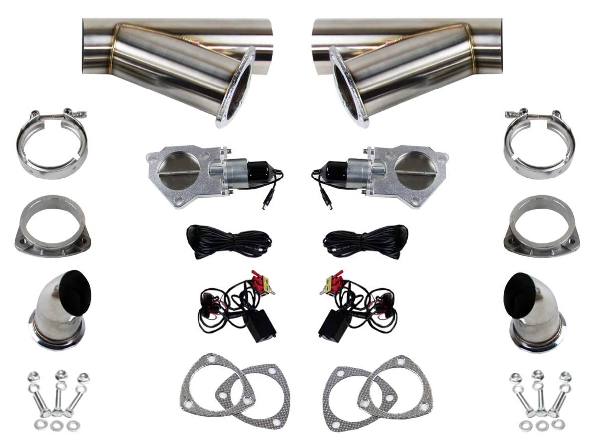 Granatelli Electric Exhaust Cutout Kit 307540K - SS Weld-In - 4.00" - 307540K