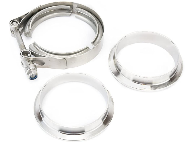 Granatelli 3.5" Stainless Steel V-Band Interlocking Flange - 308535-1