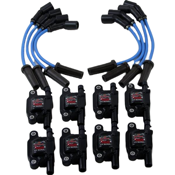 Granatelli Pro Series Xtreme 80,000V Coil Pack & 0-Ohm Wire Kit - 28-5362KIT