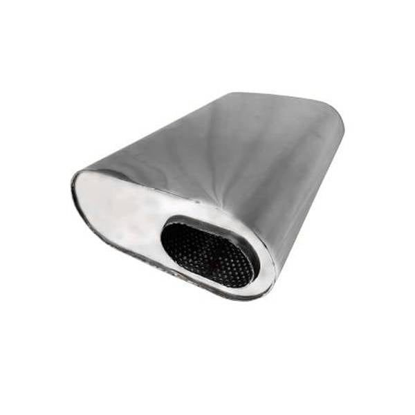Granatelli 3" Oval Stainless Steel Muffler - 313541