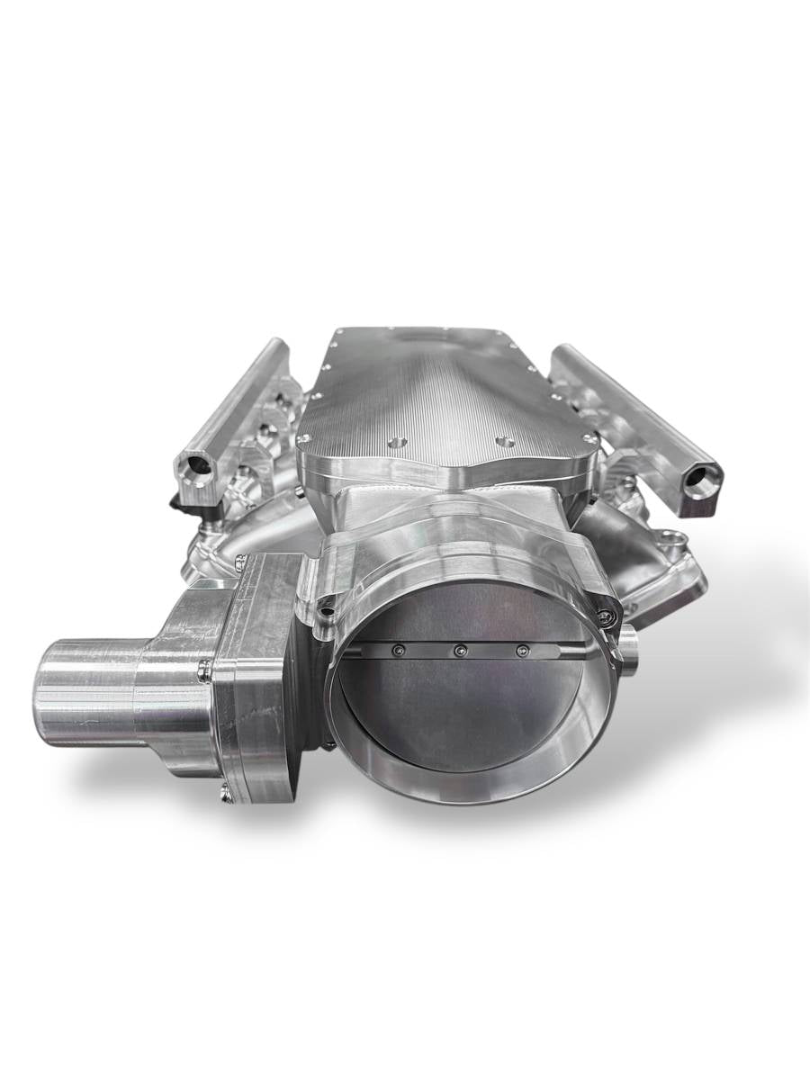Granatelli ZILLA Silver Billet LS Manifold - 105MM Inlet - 980105S