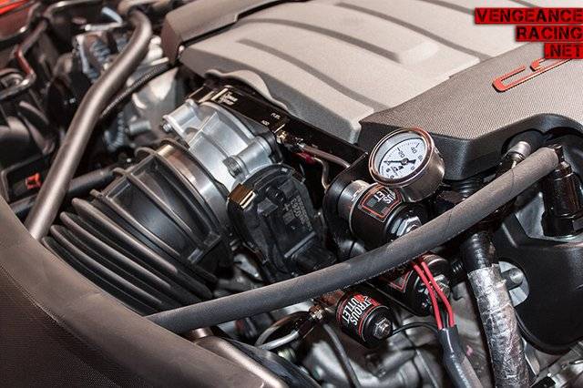 14-19 LT1 Corvette Hard-line Plate System Gas/E85 5-55psi 50-200 HP 12lb Bottle