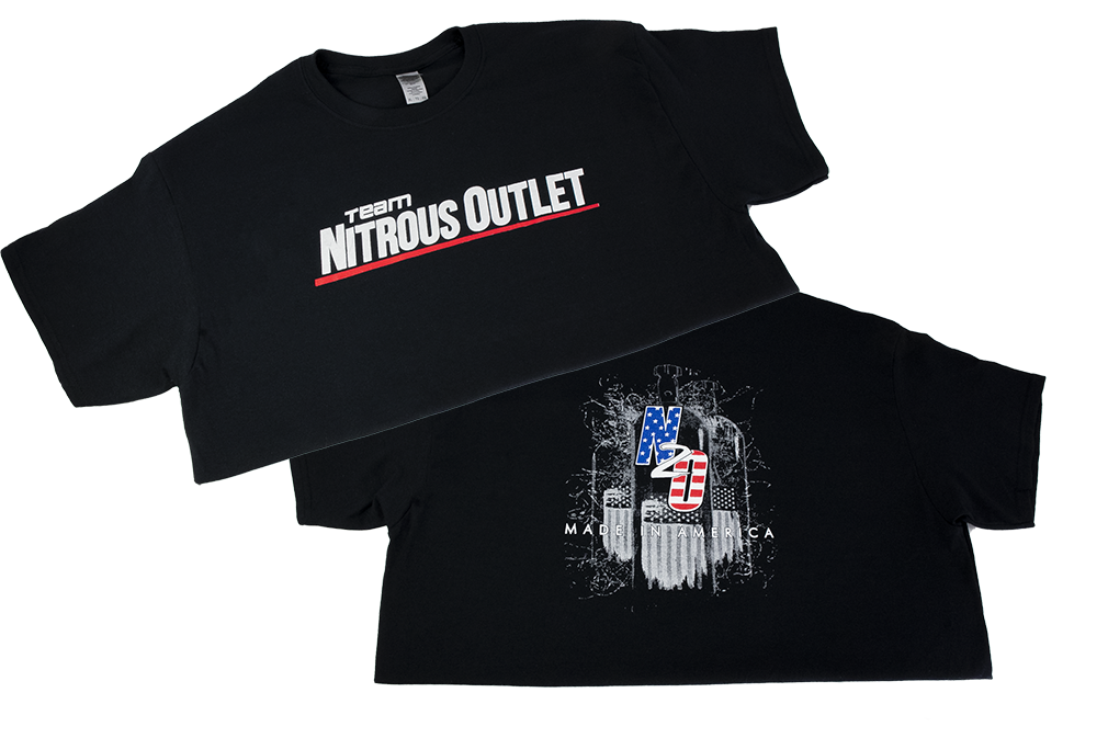 Nitrous Outlet Made in America T-Shirt - Black/XXXX-Large, 00-90007-XXXXL