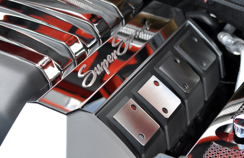 Camaro SS 10-14 factory shroud Fuel Rail Covers Polished "Super Sport"