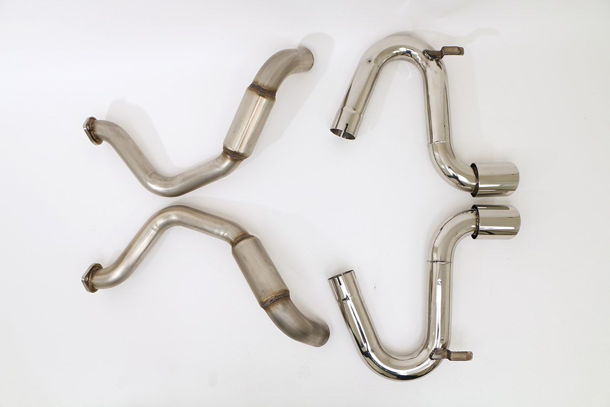 Chevy C5 Corvette Bullet Exhaust (Round Tips) Billy Boat Exhaust 4'' Twin Rnd Tips