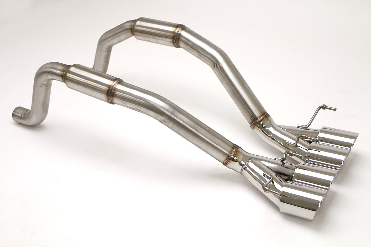 Chevy C6 Corvette Bullet Exhaust (Includes Gransport) (Round Tips) Billy Boat Exhaust 4'' Quad Rnd Tips
