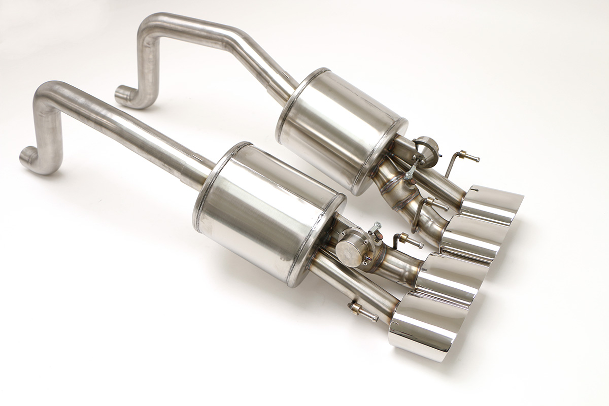 Chevy C6 Corvette Fusion Exhaust for Factory NPP (Incl Grandsport) (Oval Tips) Billy Boat Exhaust 4 1/2'' Qd Oval Tips