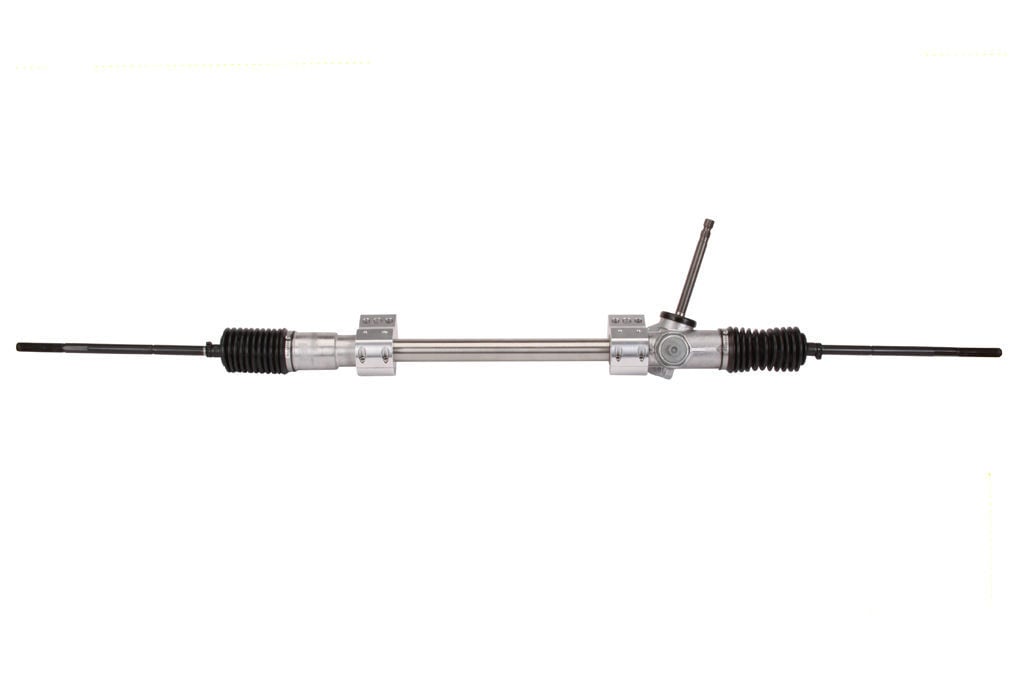 FLAMING RIVER Rack and Pinion, Manual, 54.5 in Long, Aluminum, Chrome, Ford Must