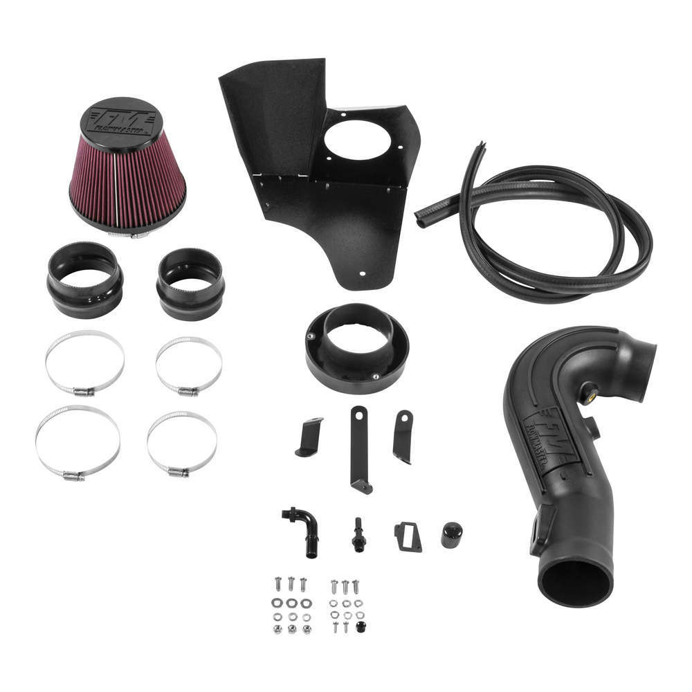 Flowmaster Air Induction System, Delta Force, Reusable Filter, Black Powder Coat, 5.0 L, Ford Coyote, Ford Mustang 2011-1