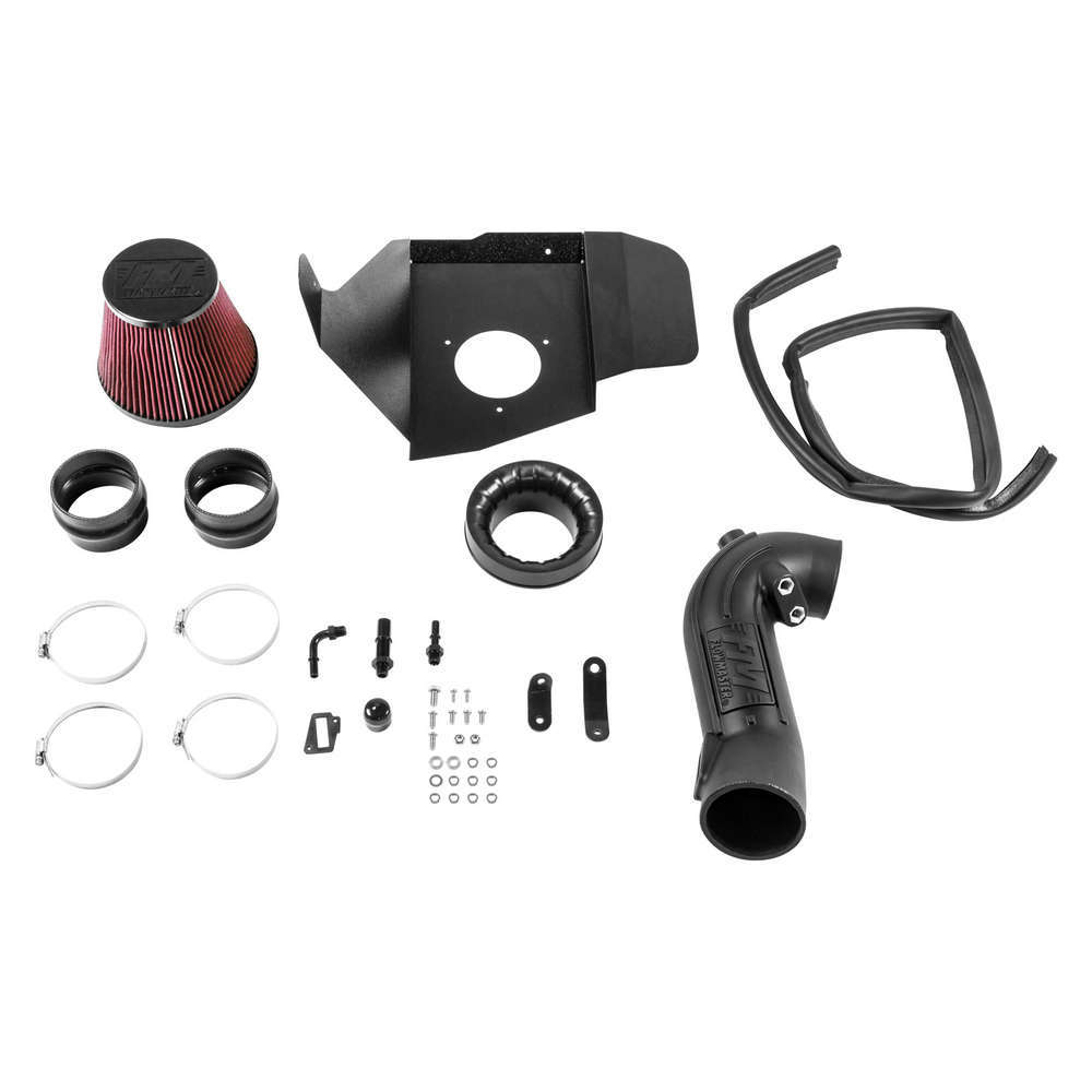 Flowmaster Air Induction System, Delta Force, Reusable Filter, Black Powder Coat, 5.0 L, Ford Coyote, Ford Mustang 2015-1