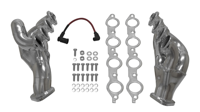 Flowmaster Headers, Scavenger Series, 1-5/8" Primary, OEM Ball Flange, Stainless, Metallic Ceramic, GM LS-Series, Chevy C