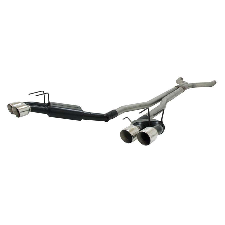 Flowmaster Exhaust System, American Thunder, Cat-Back, 3" Tailpipe, 4" Tips, Stainless, Natural, Chevy Camaro 2013-15, Ki