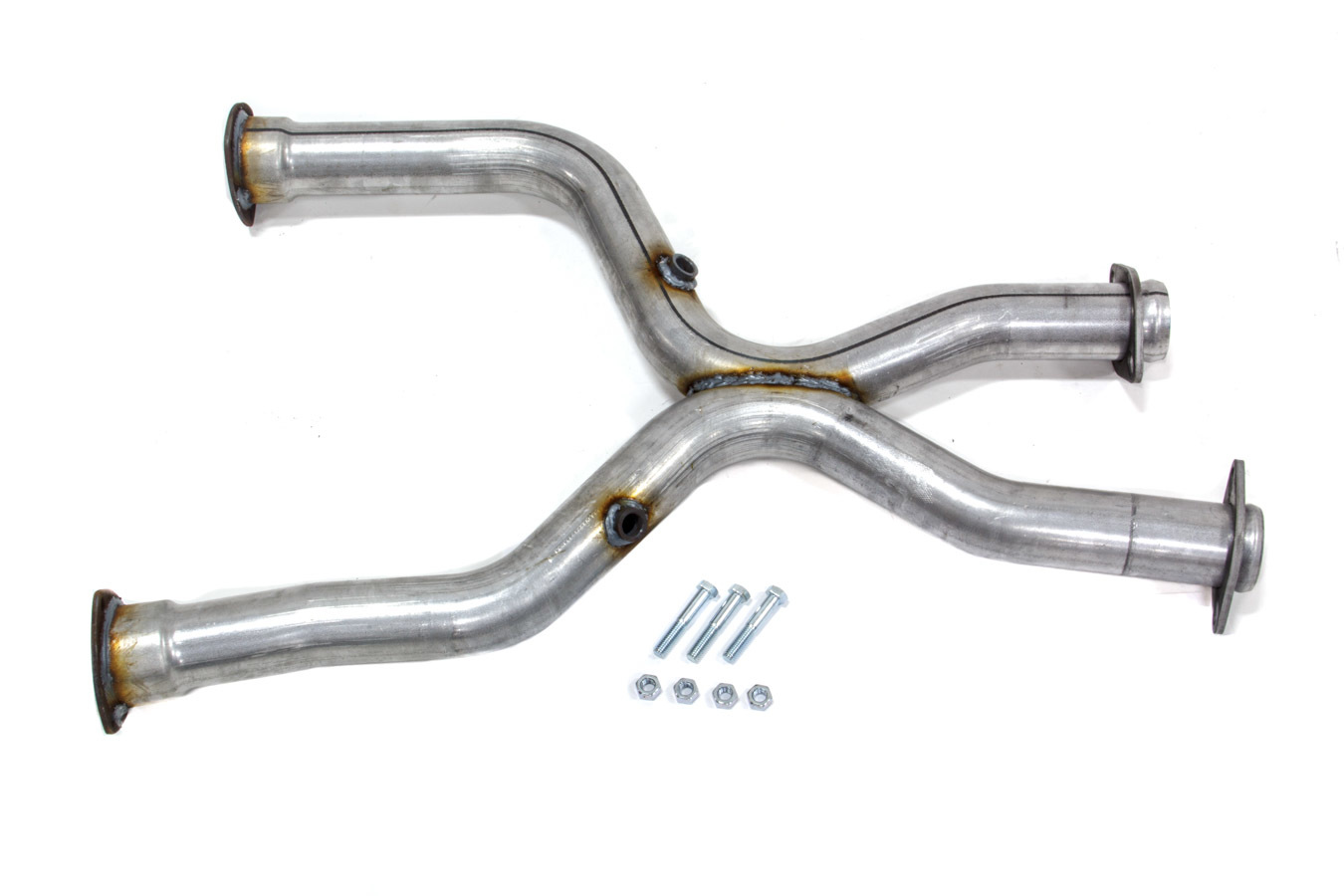 Flowtech Exhaust X-Pipe, 2-1/2" Dia. Requires Flowtech Headers, Hardware Included, Steel, Aluminized, Ford Modular, Mus