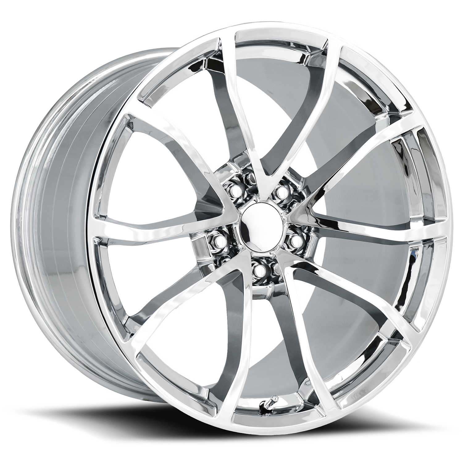C6 Corvette CUP REPLICA Wheels FR 25F Flow Formed, 19x10 CHROME Finish