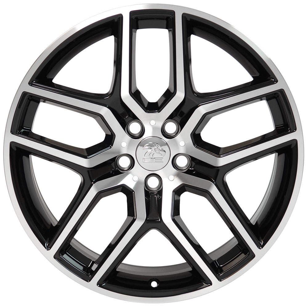 20" Fits Ford Explorer Wheel,  Black Machined Face 20x9