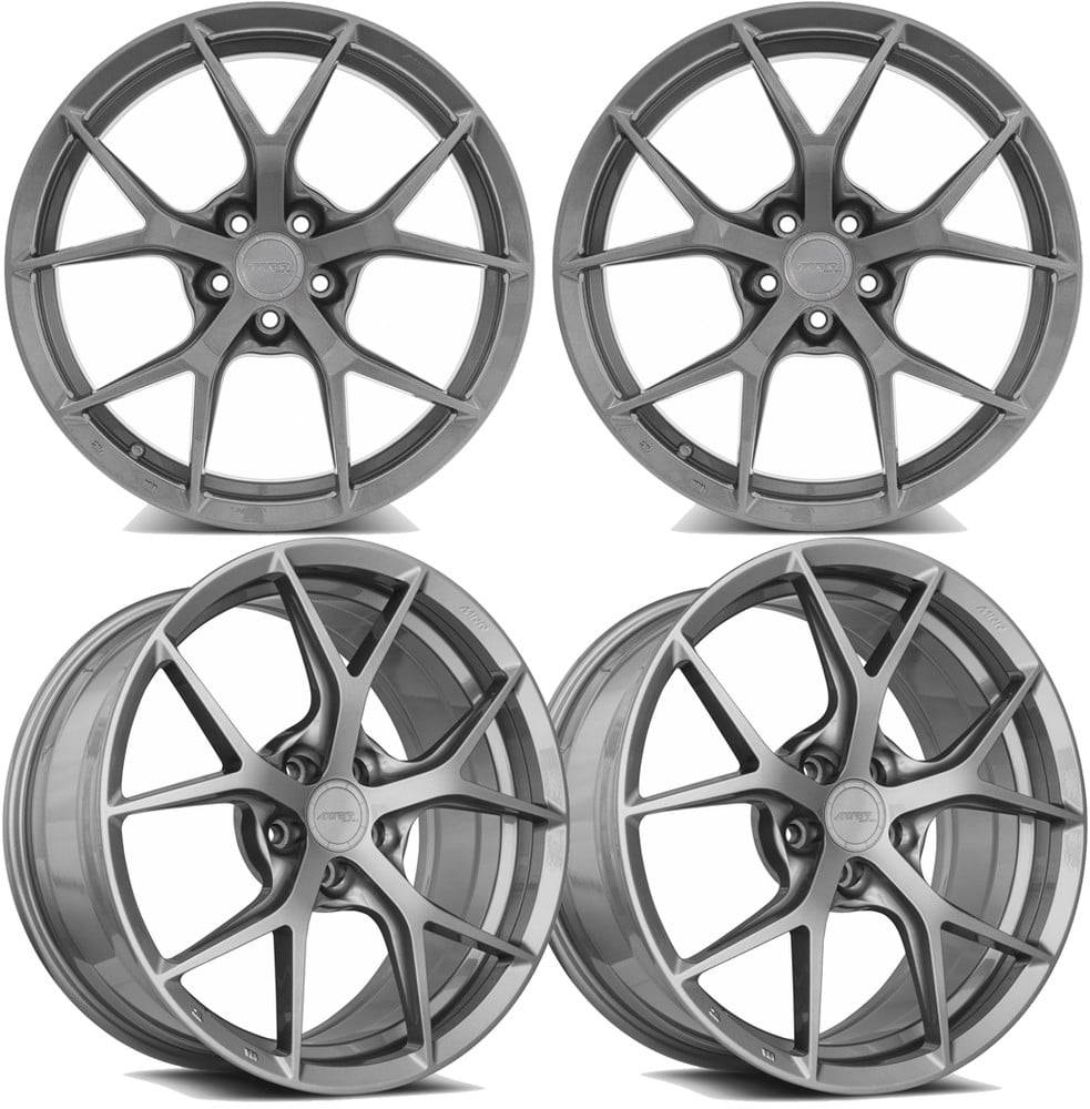 20-25+ C8 Corvette FS06 19x8.5" & 20x11" Wheels Front & RearGloss Gun Metal , MR