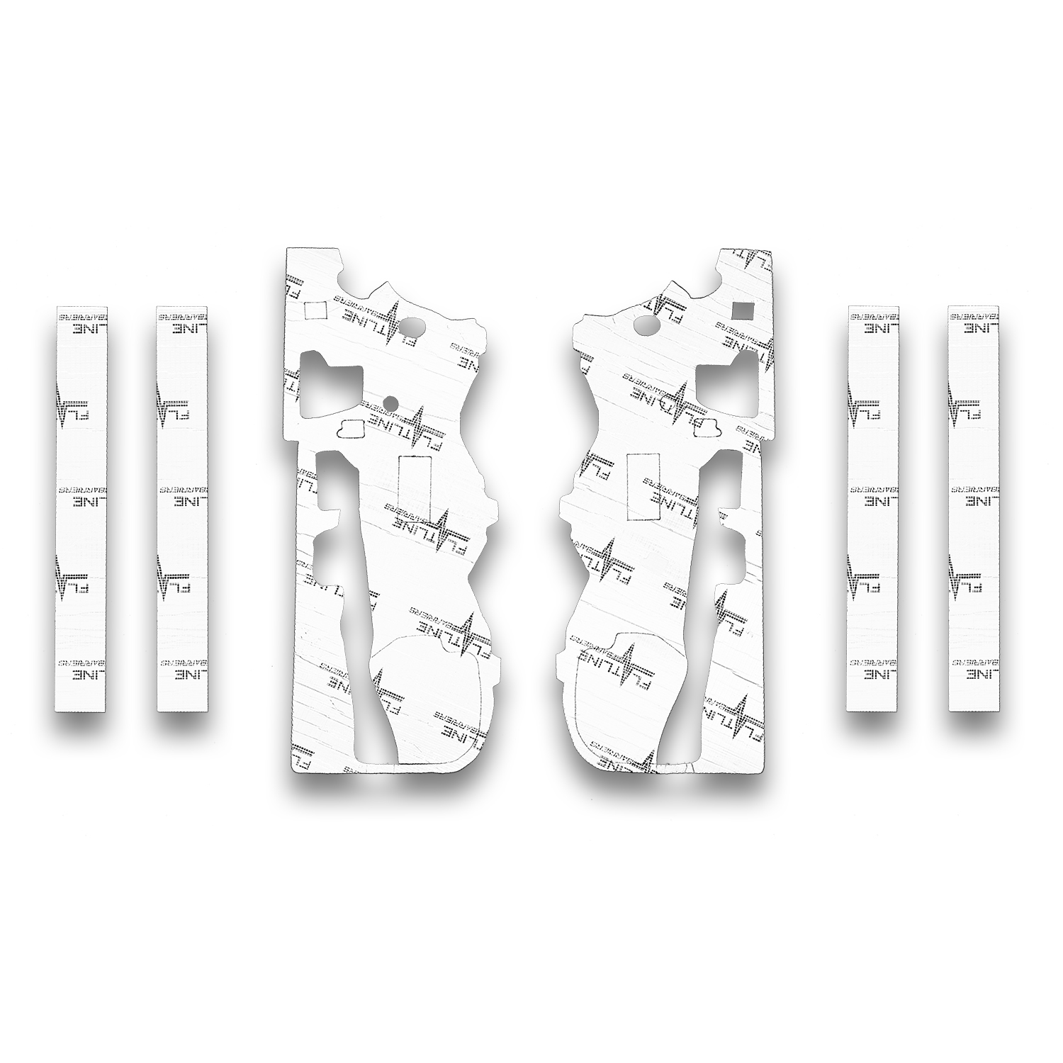 FLATLINE BARRIERS Heat and Sound Barrier Pre-Cut Doors Aluminum/Foam Silver/Blac